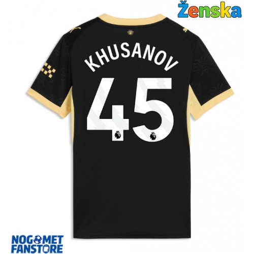 Manchester City Abdukodir Khusanov #45 Gostujuci Dres za Ženska 2026-27 Kratak Rukav